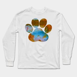 Dog Paw Long Sleeve T-Shirt